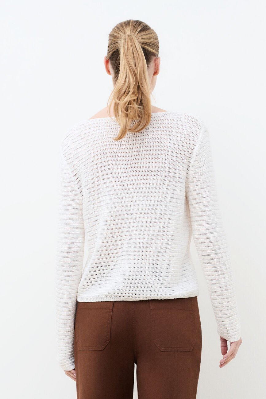 Pull Maldives blanc femme