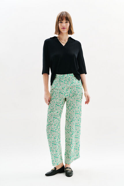 Pantalón Patoche verde esmeralda mujer