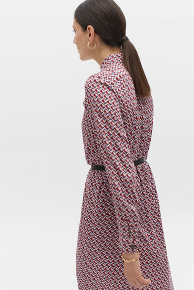 robe pastel red rouge femme