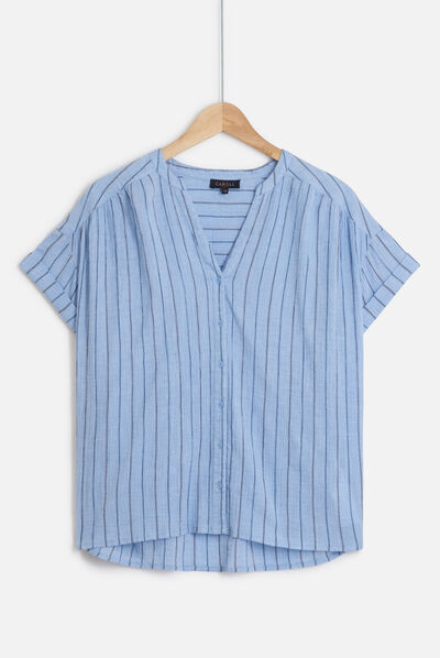 chemisier line denim stone femme