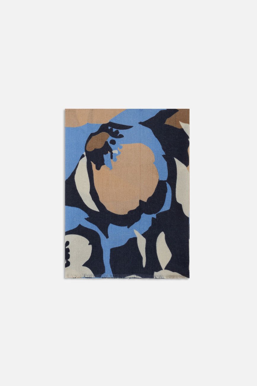 Scarf Ikasi navy blue woman