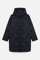 Gavone puffer coat navy blue woman