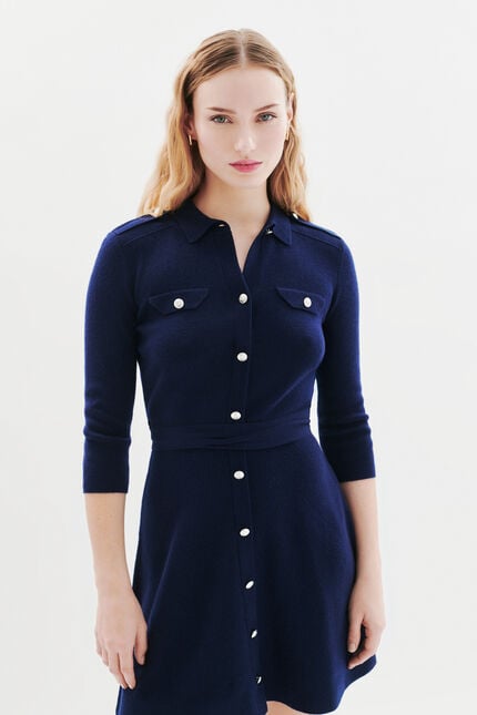 Rmargaux dress navy blue woman
