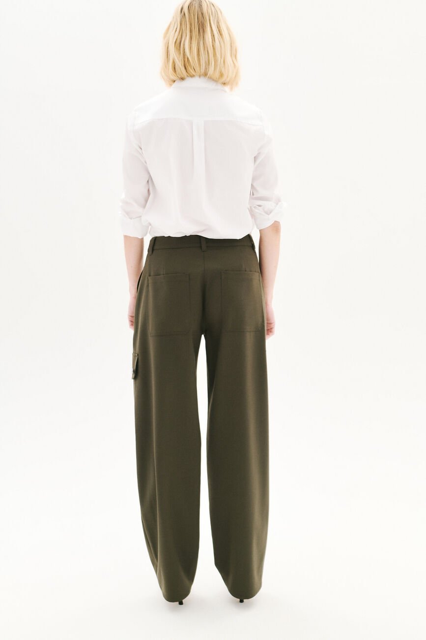 Pantaloni Polaireville vert foncé donna