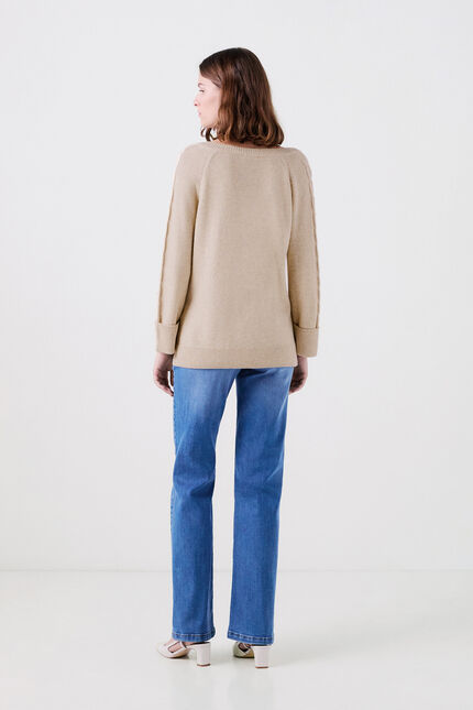 maglione mjade beige donna
