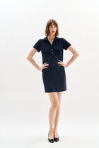 Rfabie dress navy blue woman