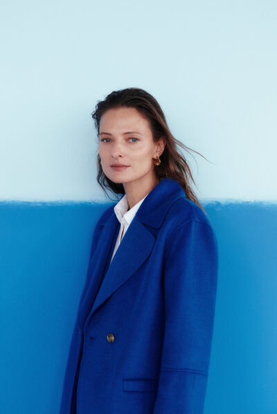 cappotto william elektroblau donna
