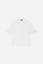 Estela 100% linen shirt ecru woman