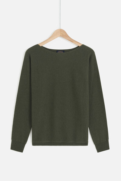 Pull mamelie vert clair femme