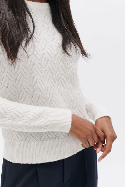 Pull masha ivoire femme