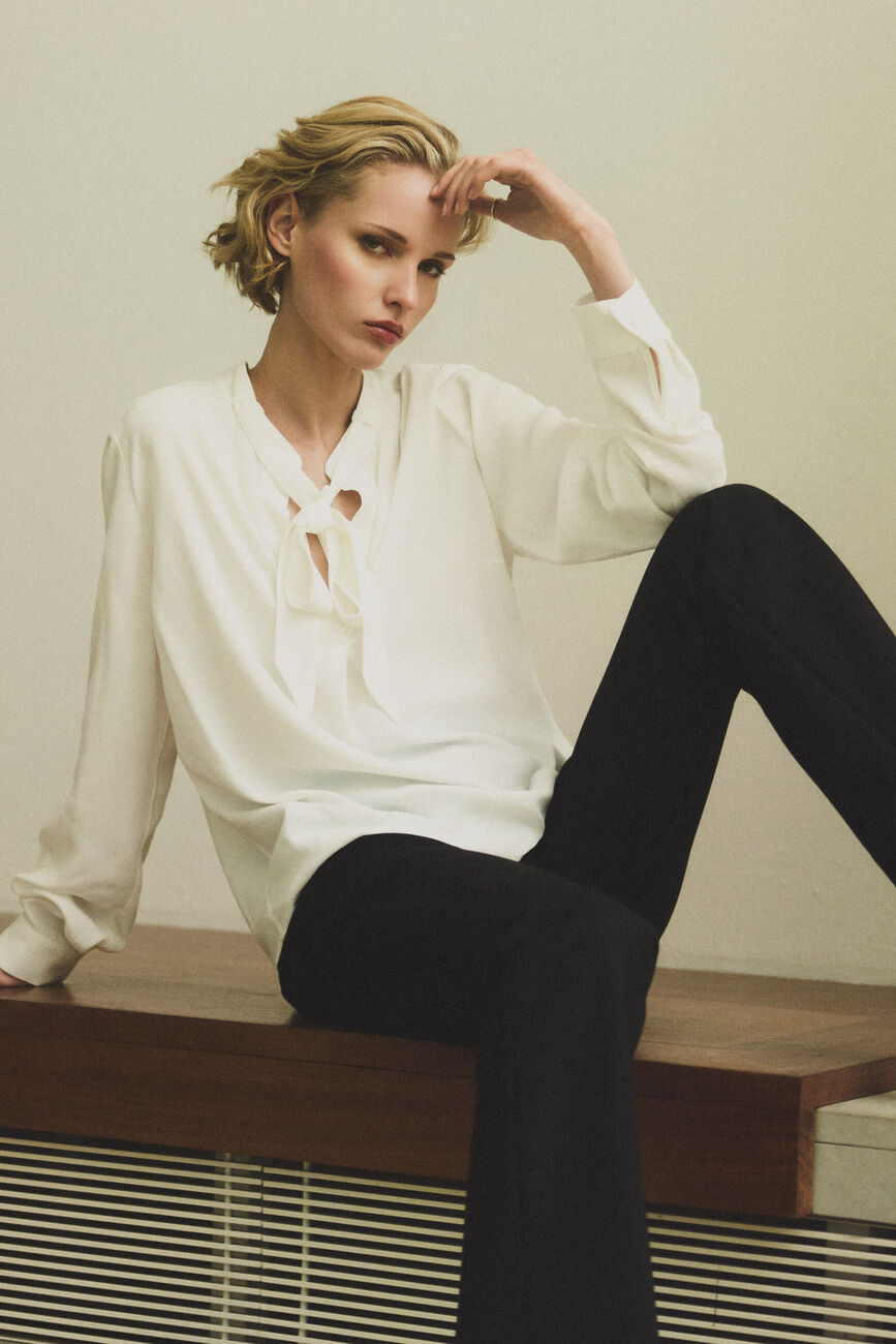 Blouse Comette ecru femme