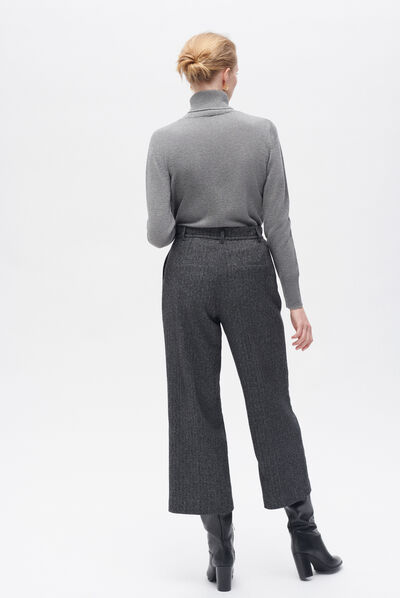 Pantalón primo gris oscuro mujer