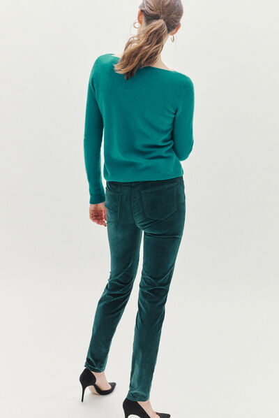 pantalon sylvano vert fonce femme