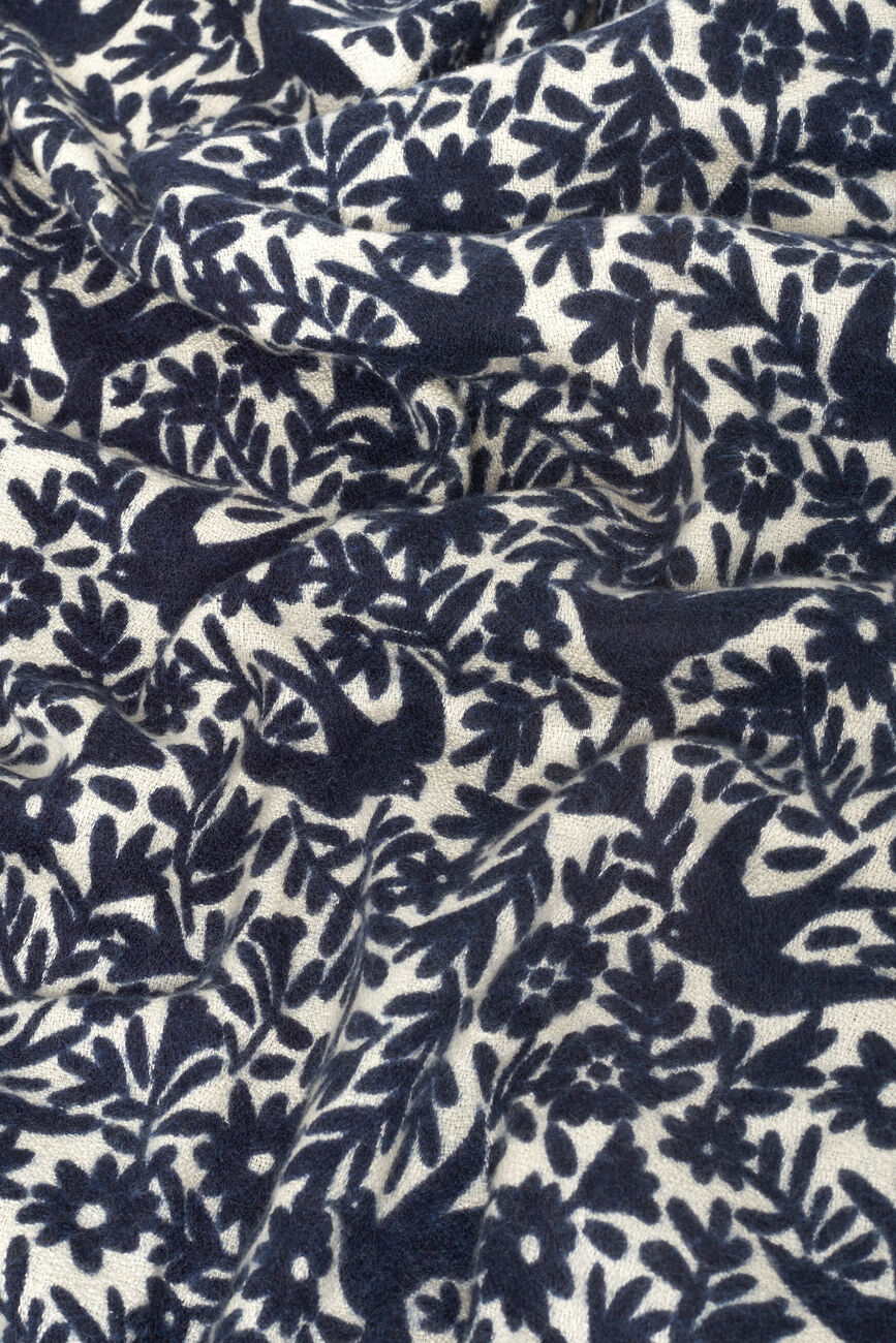 Ines scarf navy blue woman