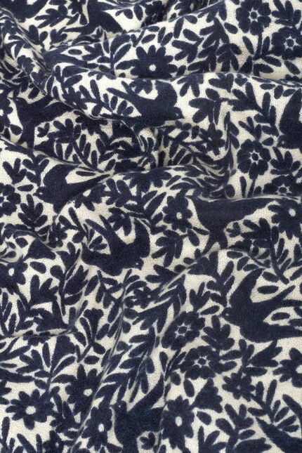 Ines scarf navy blue woman