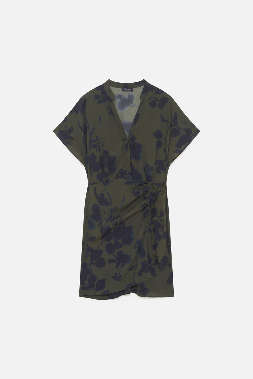 Robe Rash vert kaki femme