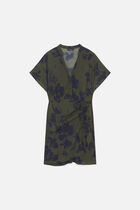 Rash dress khaki green woman