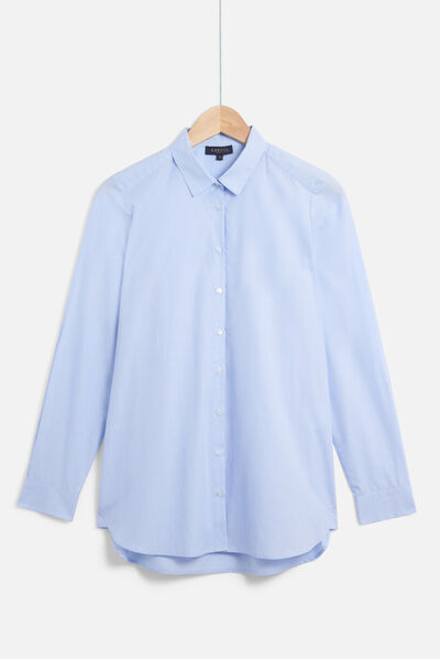 chemisier savana bleu clair femme