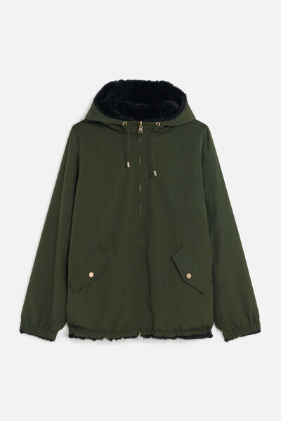 Manteau gbeluga vert clair femme