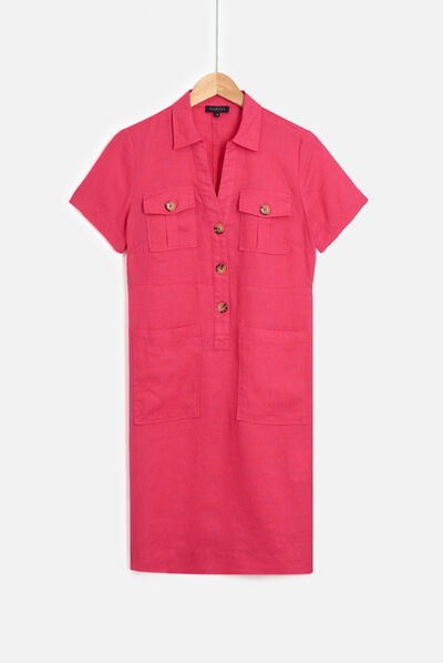 robe laure rose fushia femme