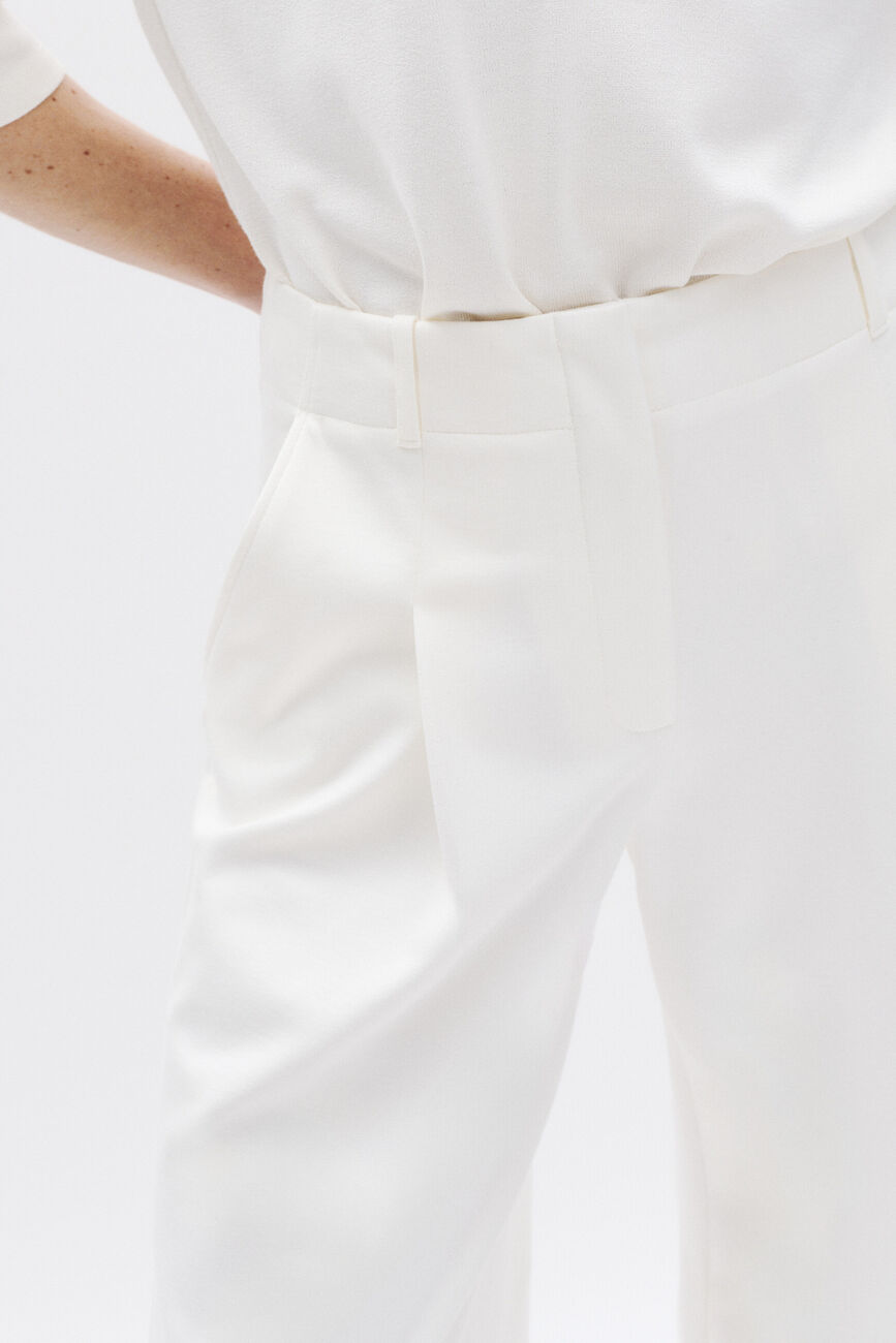 Pantalon Principo ecru femme