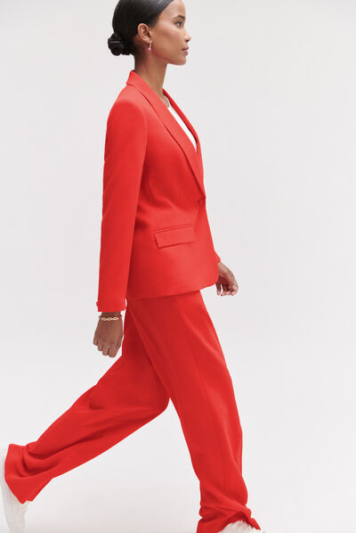 Blazer janis structuré et coloré rouge femme