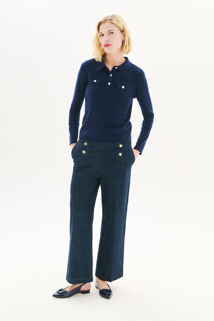 Maglione Mario blu navy donna