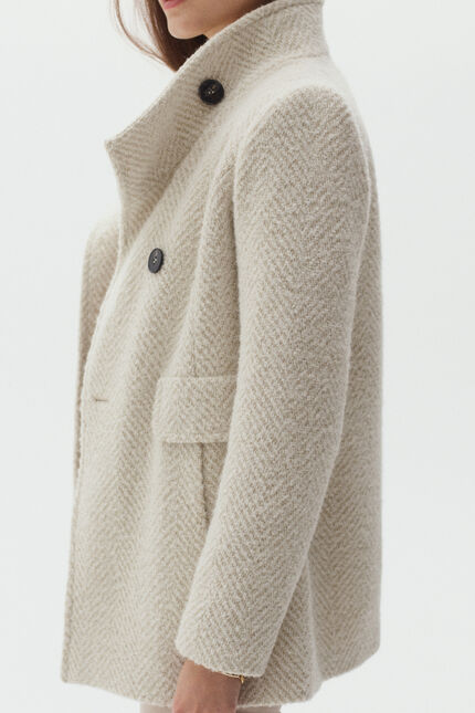 manteau ali ivoire femme