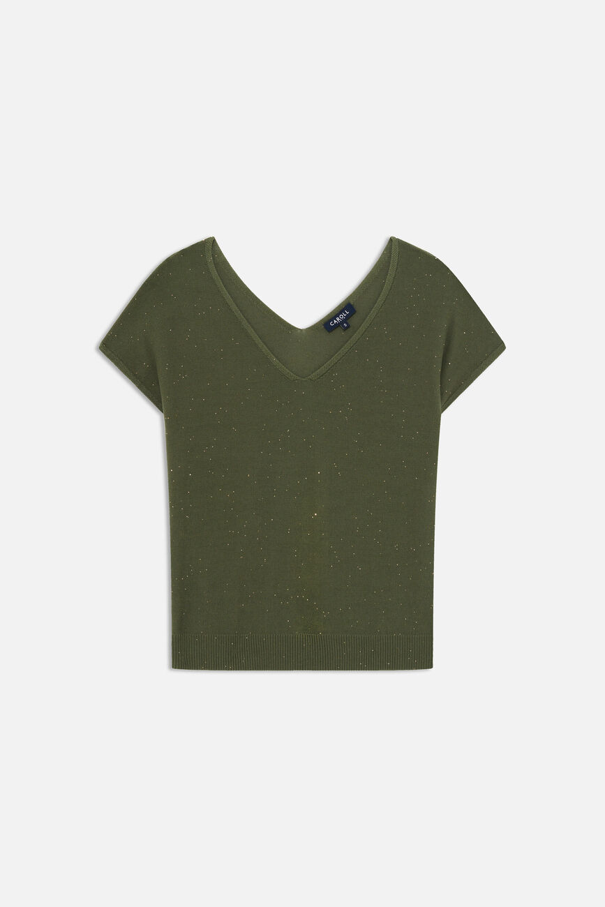 Pull Milania vert kaki femme