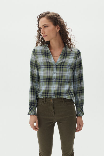 pantalon tosca vert kaki femme