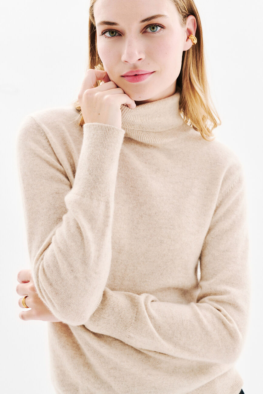 Dylan b 100% cashmere sweater sand woman