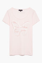 Jamelia t-shirt pastel pink woman