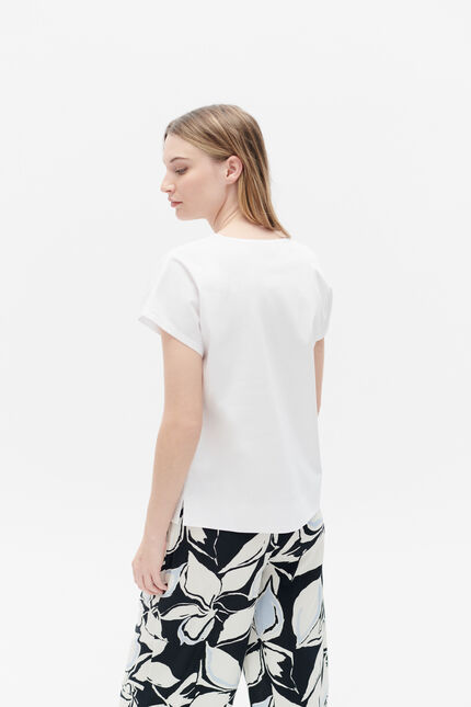 T-shirt Tilda bianco donna