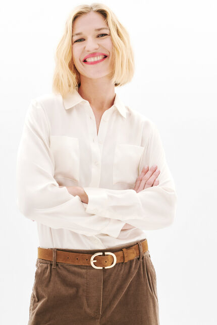 Pnoorino trousers light brown woman