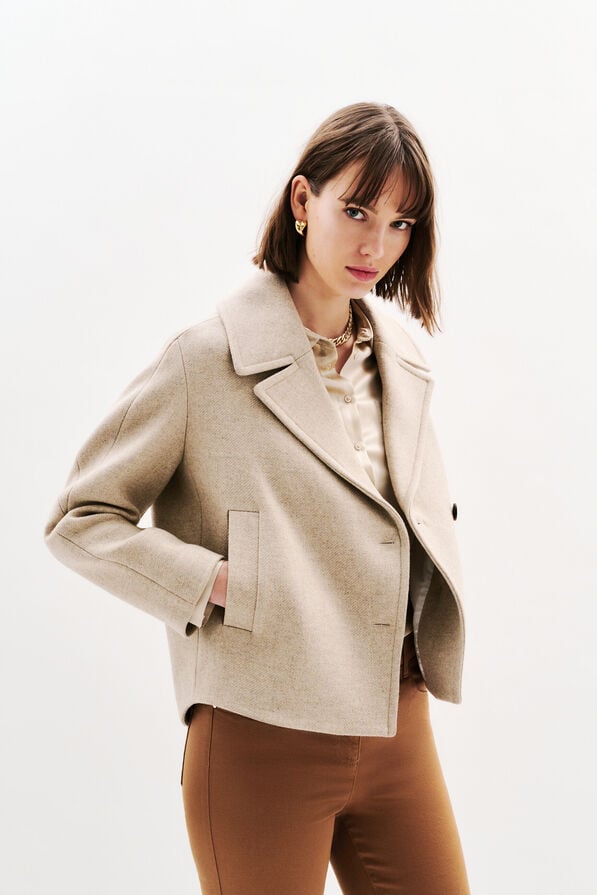 manteau georges sable femme Manteau Georges sable femme