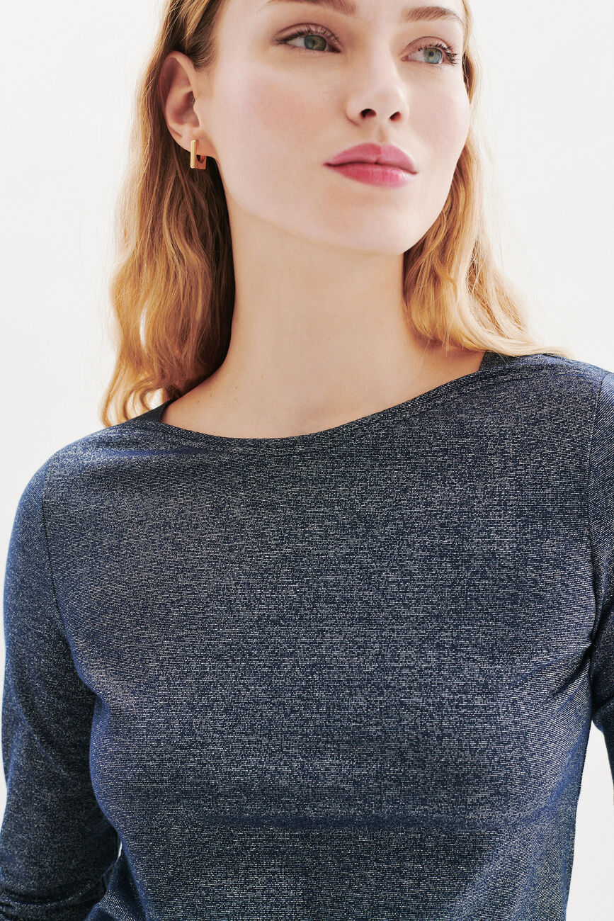 T-shirt Tjade bleu marine femme