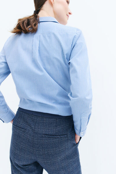 pantalon sidiki bleu marine femme