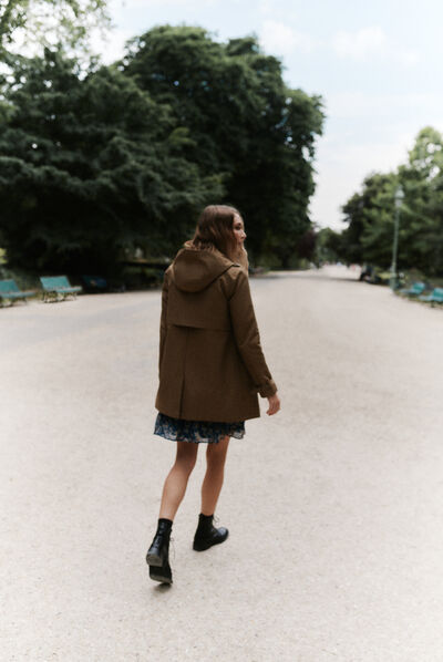 trench lublin vert kaki femme