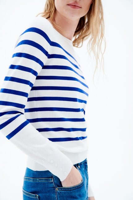 Trui Mjulie blauw turquoise vrouw