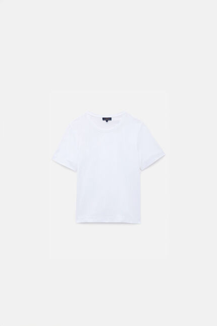 T-shirt thugo bianco donna