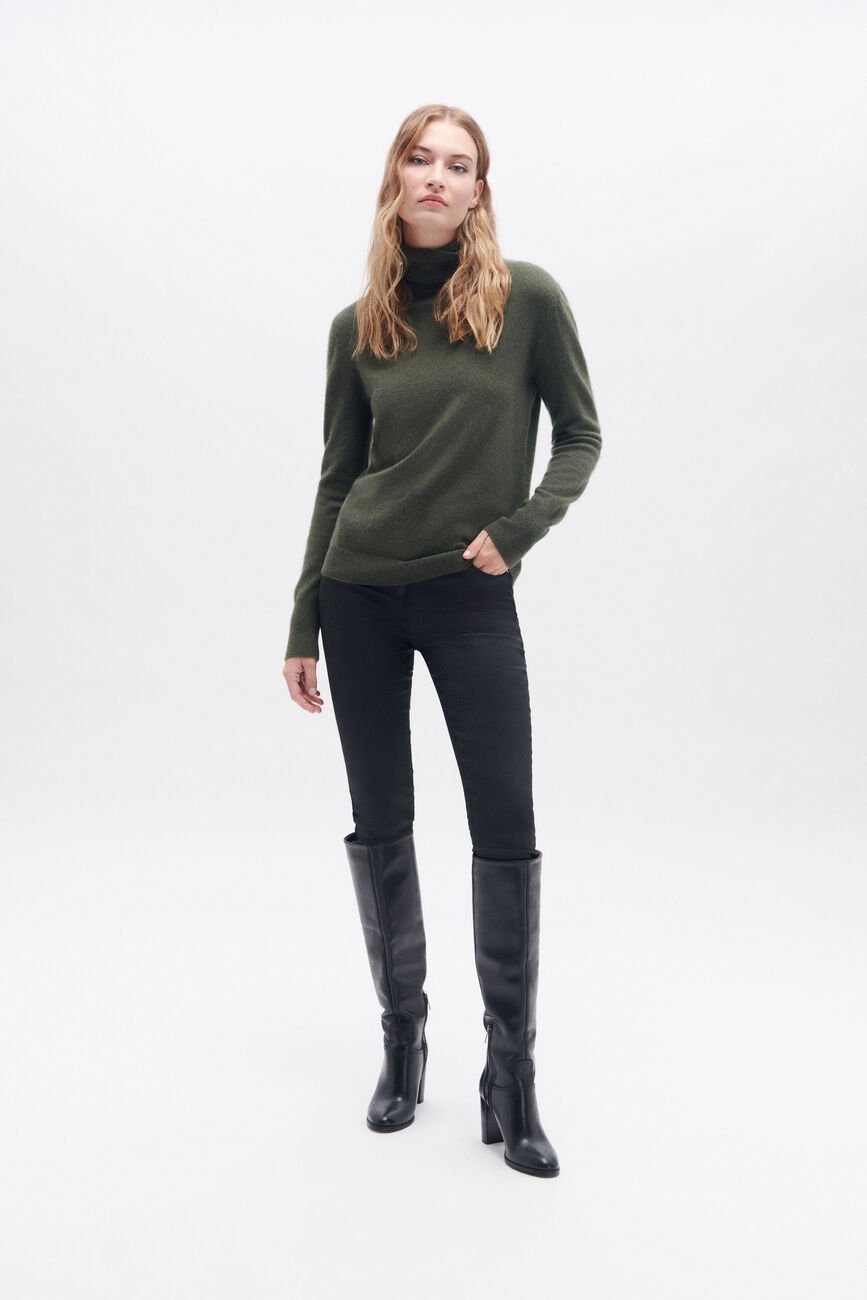 Maglione dylan b 100% cashmere verde chiaro donna