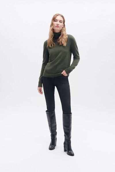 pull dylan b 100% cachemire vert clair femme