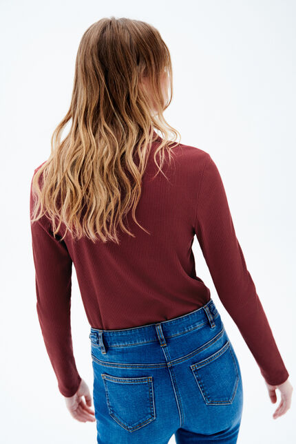 T-shit thuya marron fonce femme