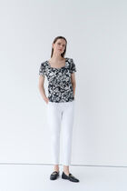 City blouse black woman