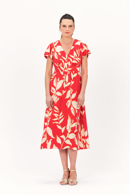 Robe johanna orange femme