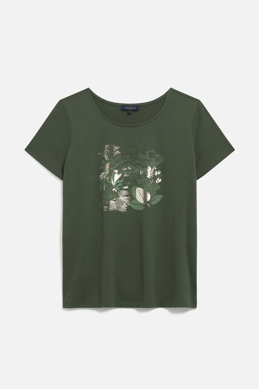 T-shirt Toutes à l'école Taxime house khakigroen vrouw