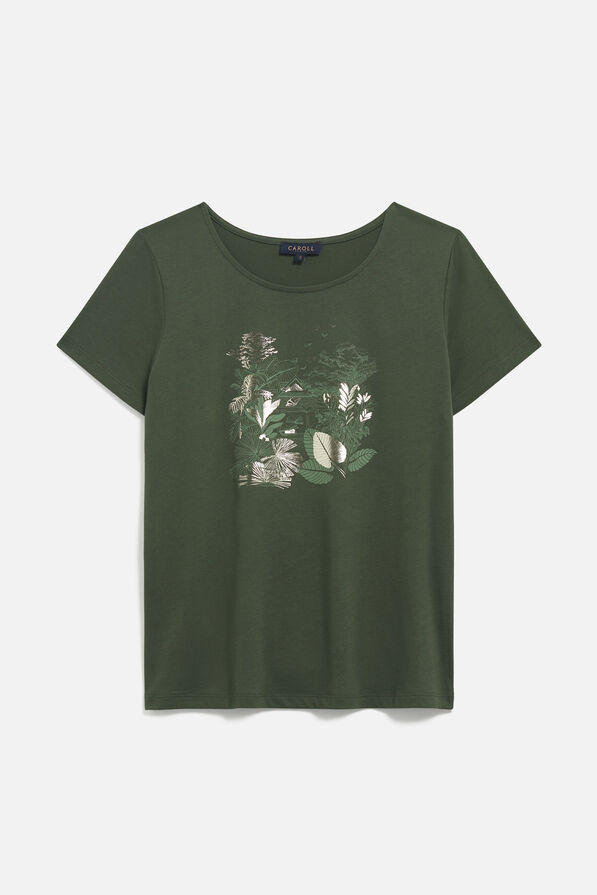 T-shirt Toutes à l'école Taxime house khakigroen vrouw