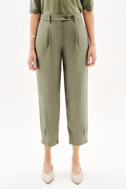 Pantaloni Pvicky verde cachi donna