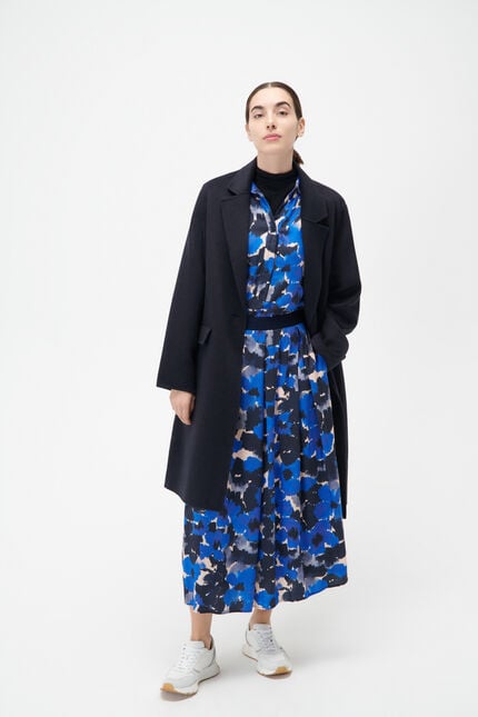 Manteau gaenora bleu marine femme