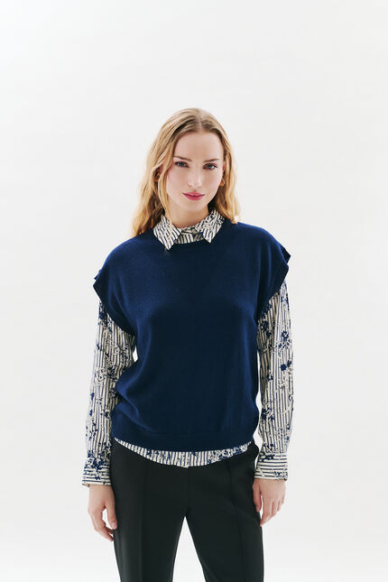 Trui Mathilde marineblauw vrouw